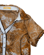 Biba Sheer Women's Shirt w/ Multi - Style Buttons - Funkify