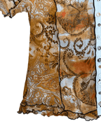 Biba Sheer Women's Shirt w/ Multi - Style Buttons - Funkify