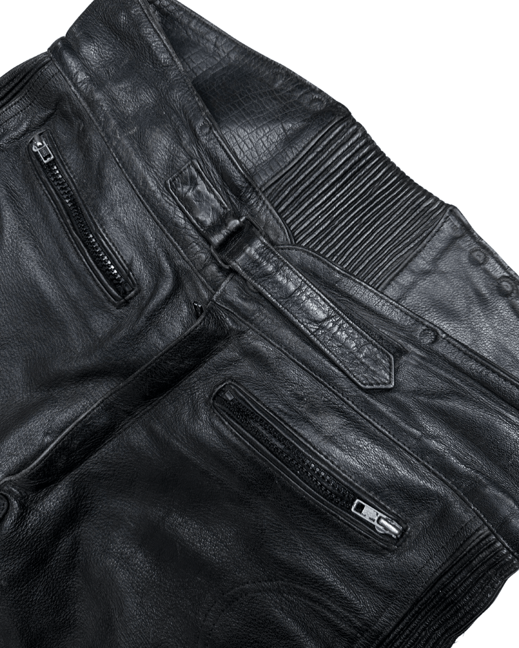 Biker Moto Leather Pants XL - Funkify