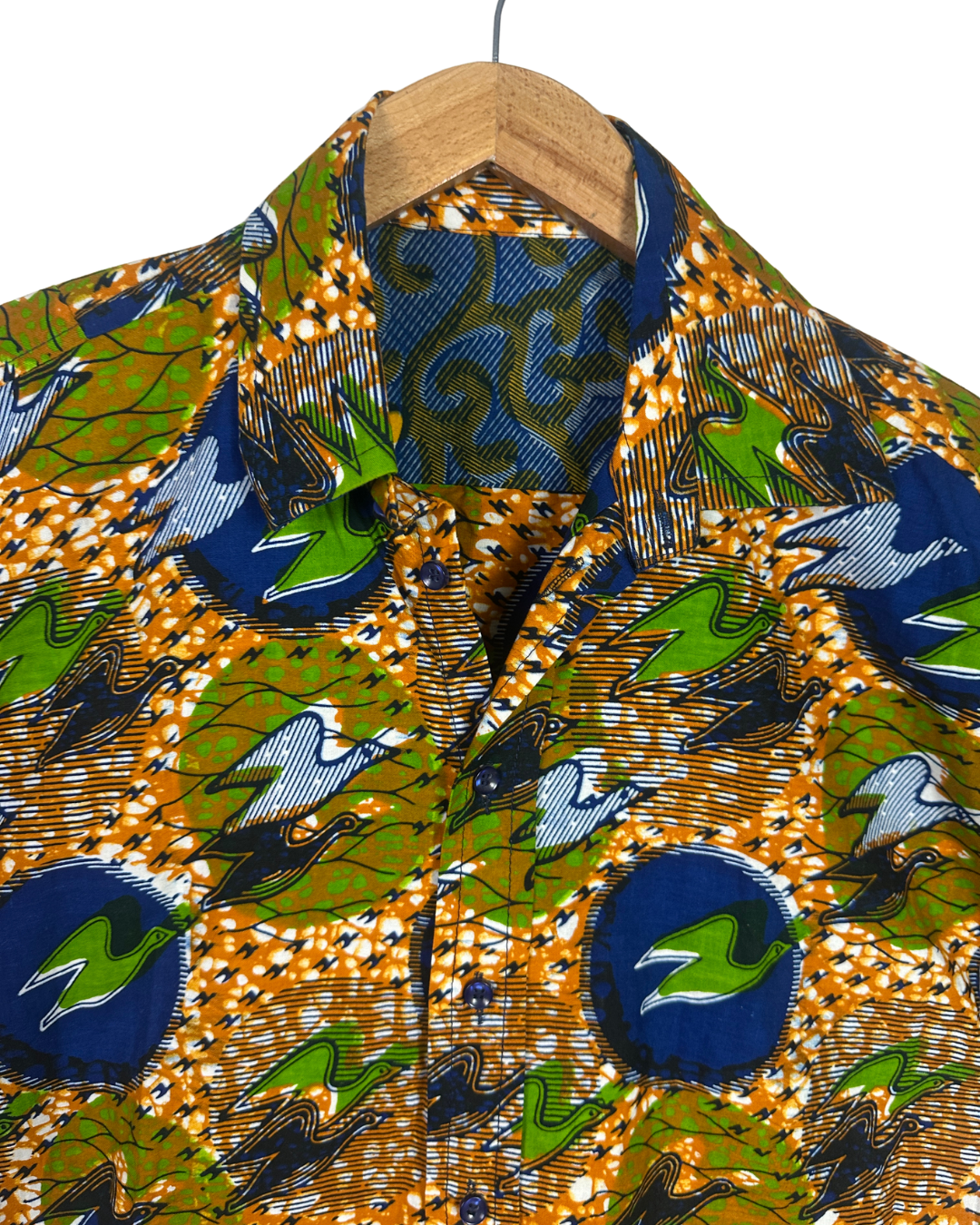 Bird Pattern Shirt - Medium - Funkify