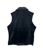 Black Genuine Leather Vest - Women's Medium - Funkify