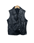 Black Genuine Leather Vest - Women's Medium - Funkify