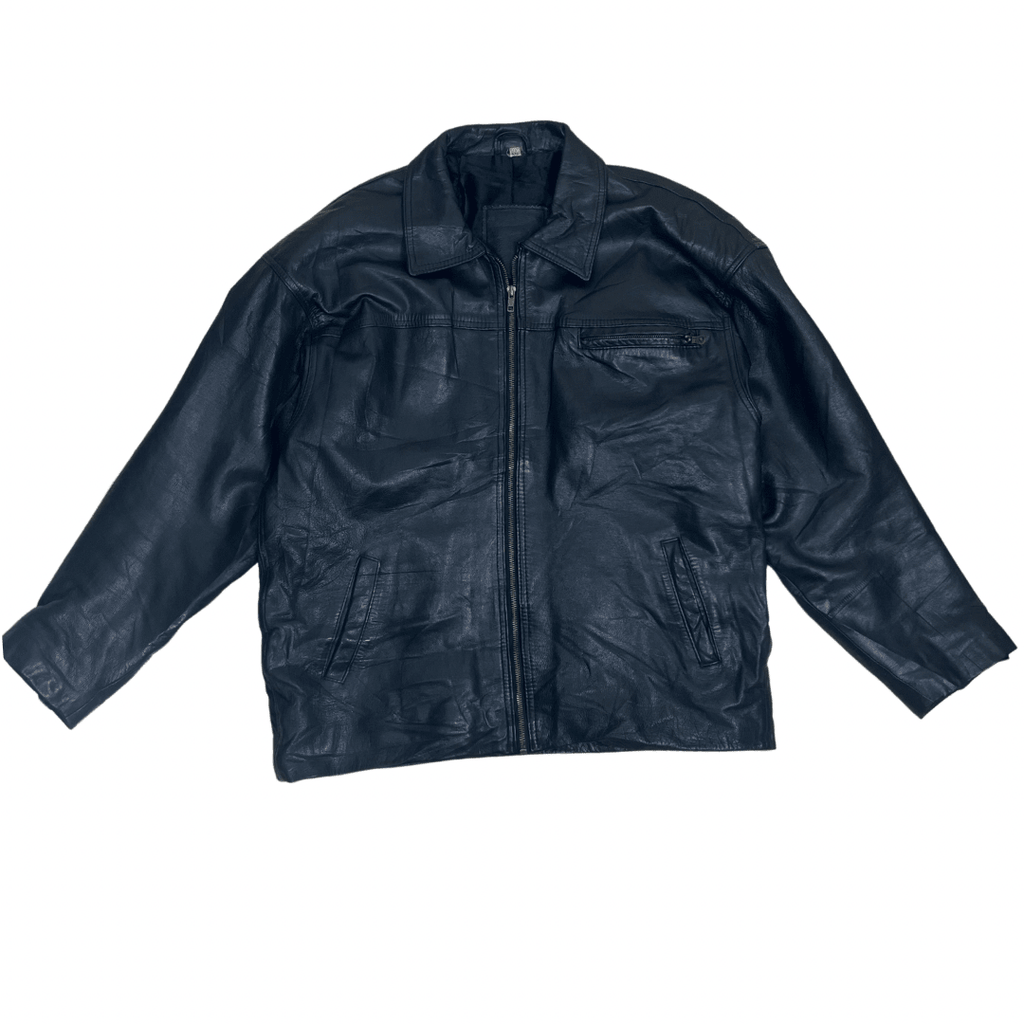 Black Leather Jacket 2XL - Funkify