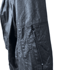 Black Leather Jacket Large - Funkify