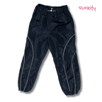 Black Parachute Pants - Funkify