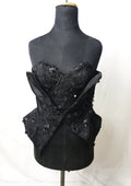 Black Sequenced Corset - Funkify