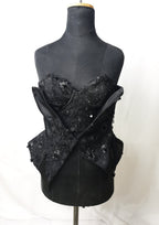 Black Sequenced Corset - Funkify