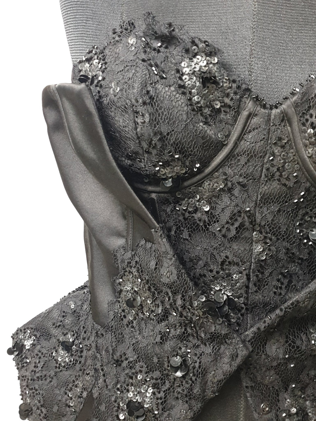 Black Sequenced Corset - Funkify