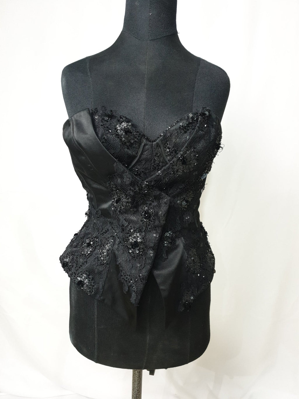 Black Sequenced Corset - Funkify