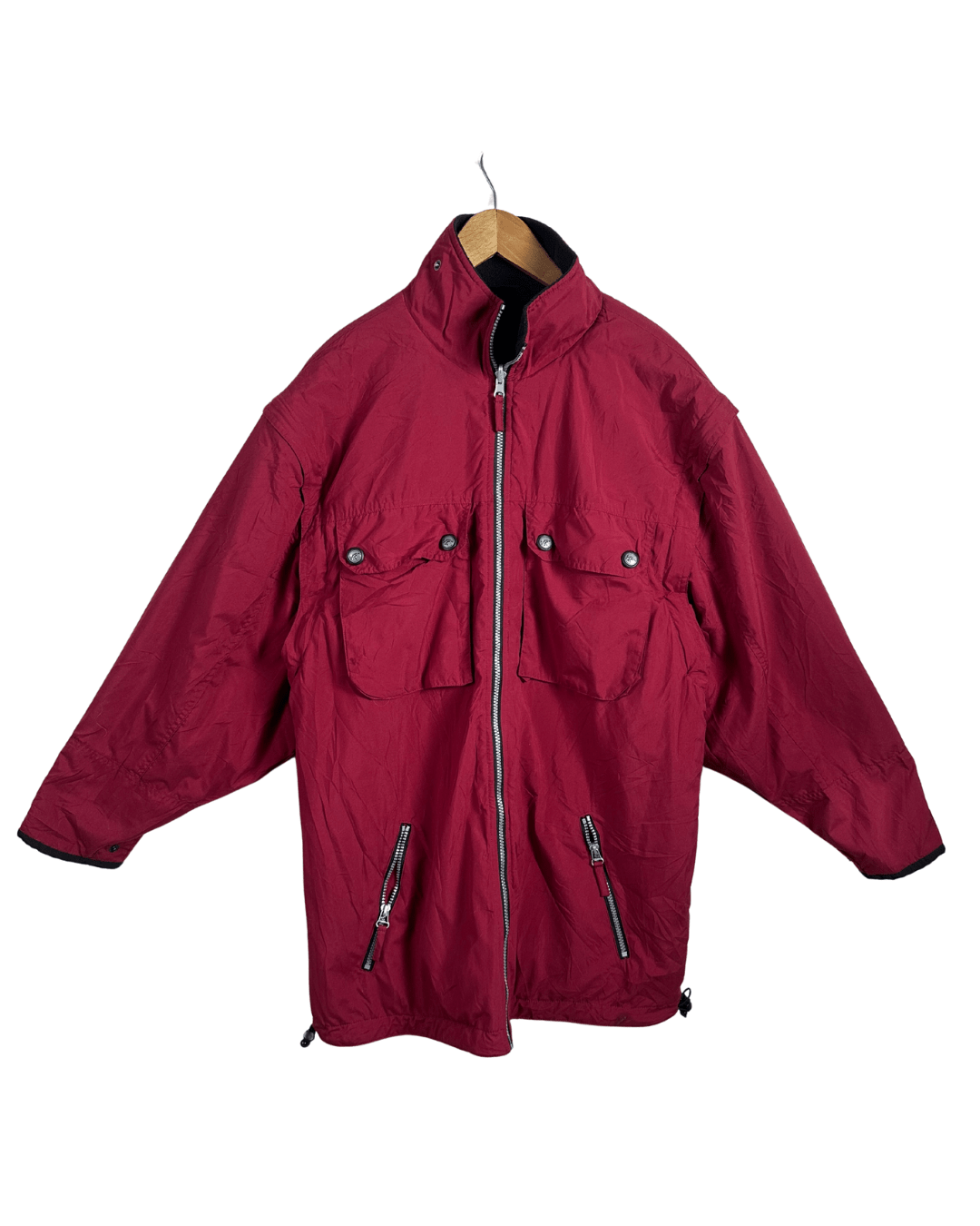 Black Wolf 5 in 1 Jacket & Vest - Funkify