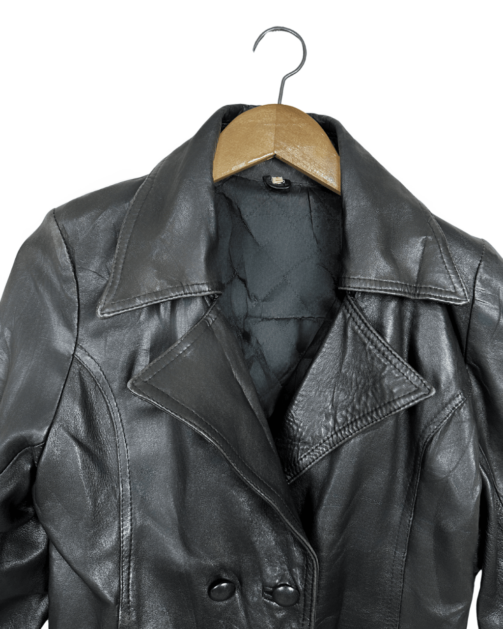 Black Women’s Genuine Leather Jacket - Small - Funkify