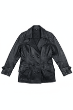 Black Women’s Genuine Leather Jacket - Small - Funkify