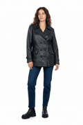 Black Women’s Genuine Leather Jacket - Small - Funkify