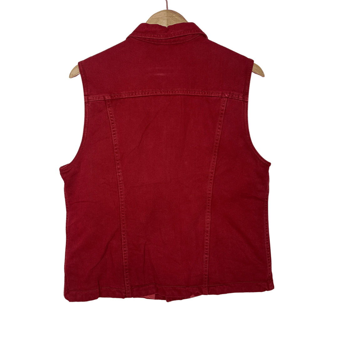 Blue Family Red Women's Vest Medium - Funkify