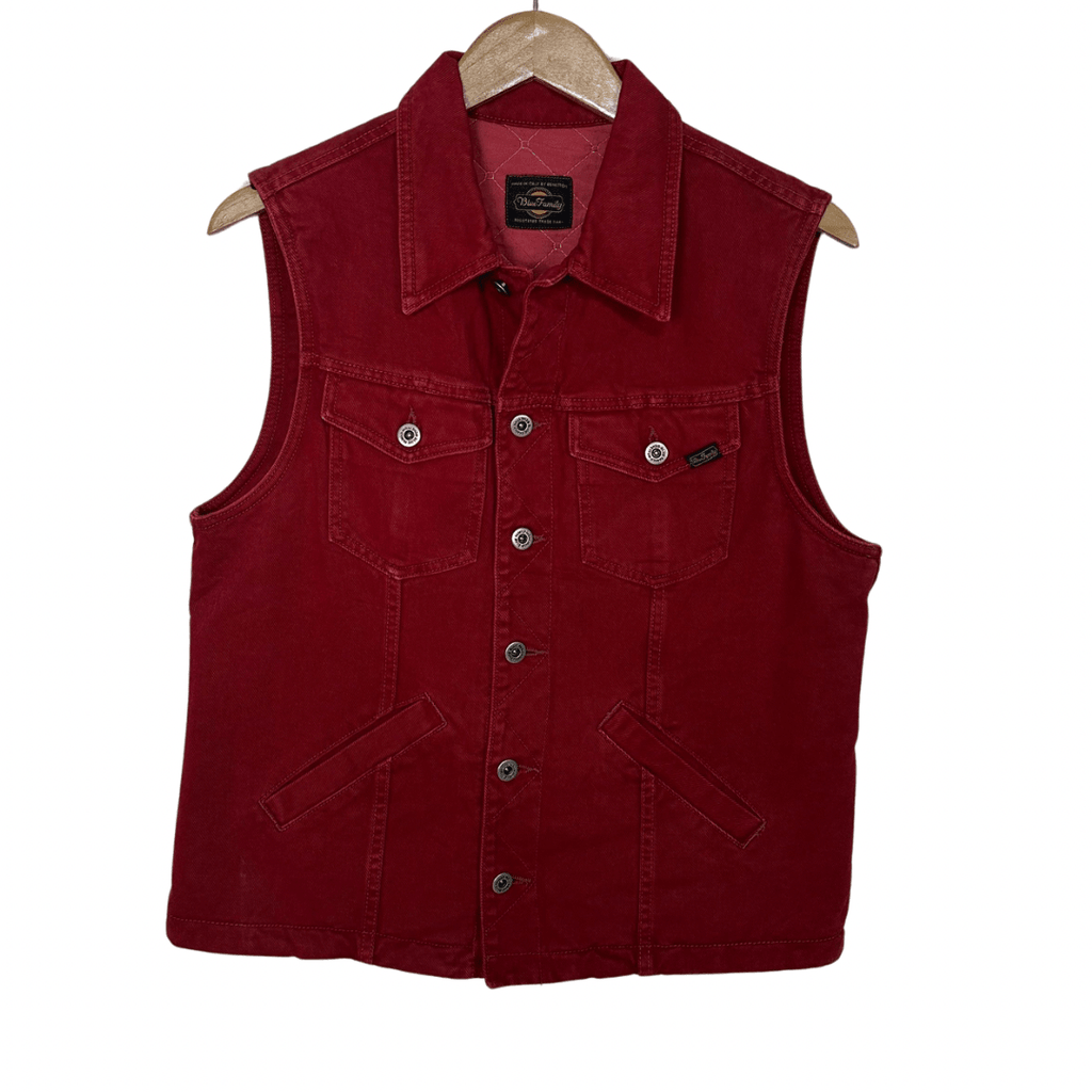 Blue Family Red Women's Vest Medium - Funkify