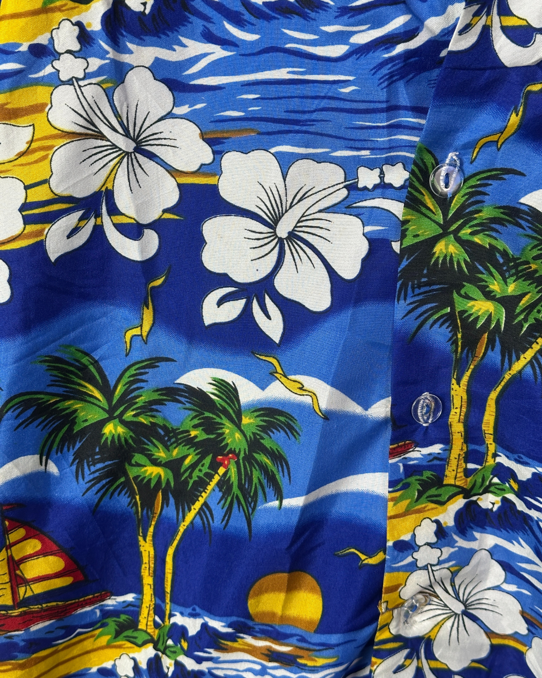 Blue Hawaiian Shirt Small - Funkify