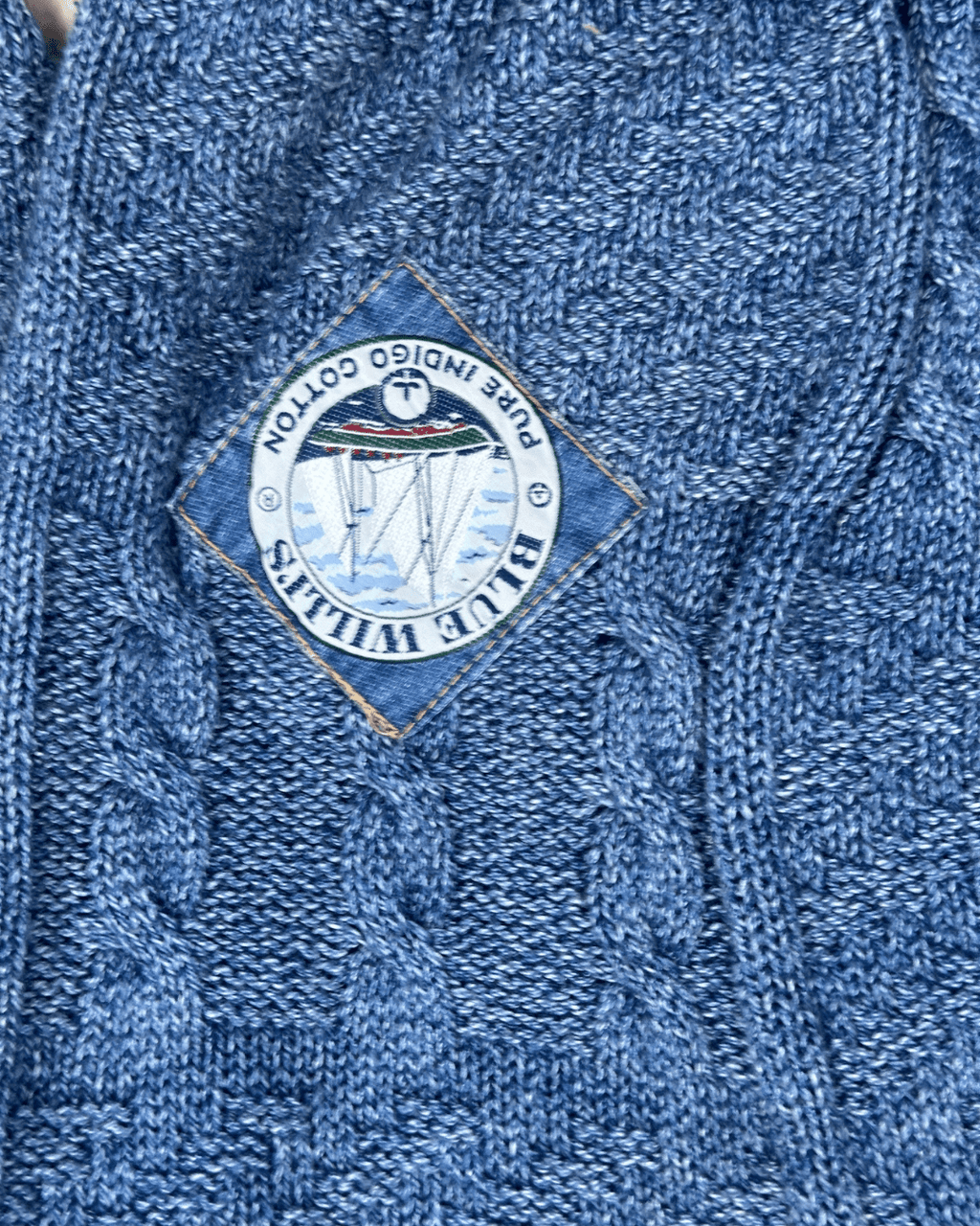 Blue Willi's Polo - Neck Sweater - Funkify