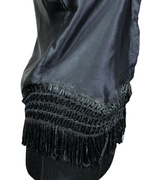 Boho Black Fringe Women's Vest - Funkify