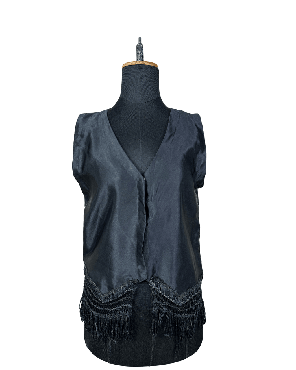 Boho Black Fringe Women's Vest - Funkify