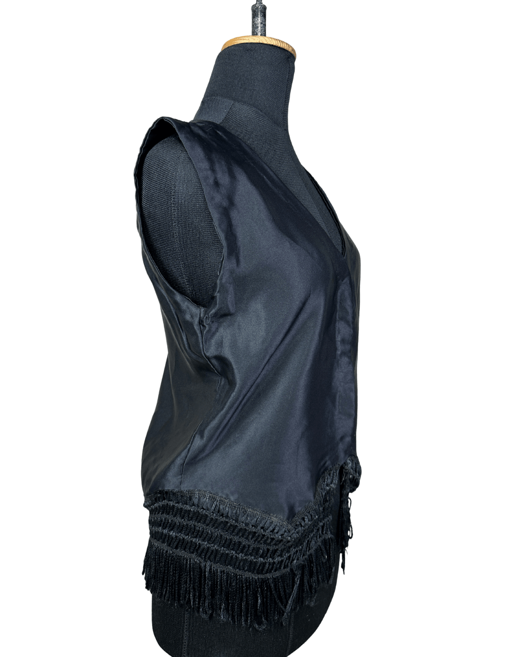 Boho Black Fringe Women's Vest - Funkify