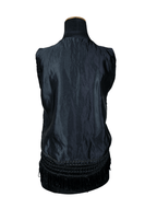Boho Black Fringe Women's Vest - Funkify