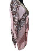 Boho Tunic Sequined Embroidered Blouse Large - Funkify