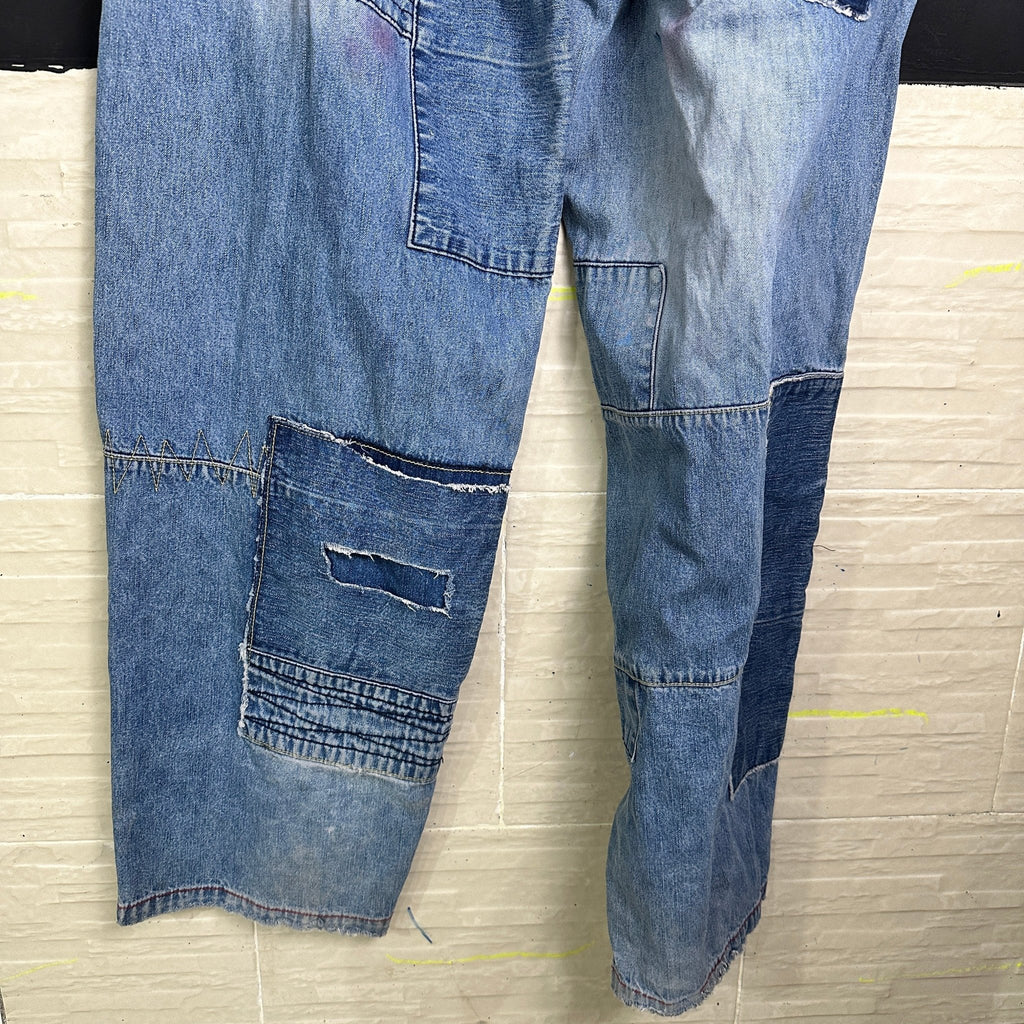 Boom-X Patchwork Men's Jeans - Funkify