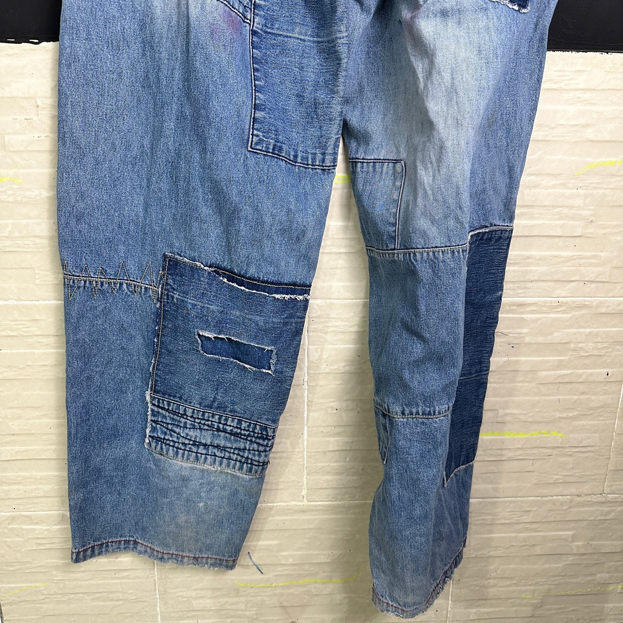 Boom-X Patchwork Men's Jeans - Funkify