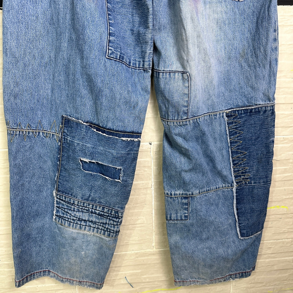 Boom-X Patchwork Men's Jeans - Funkify