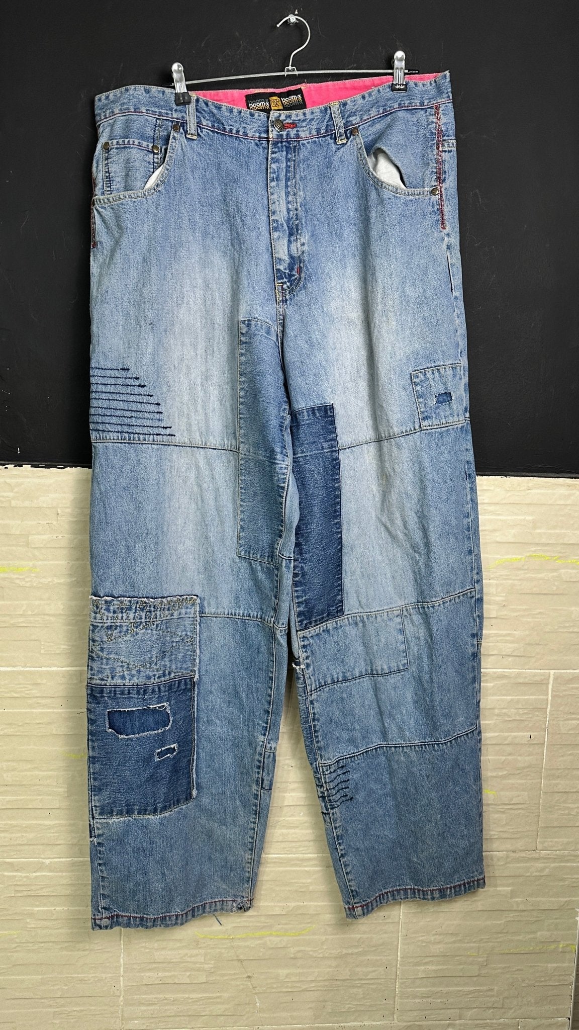 Boom-X Patchwork Men's Jeans - Funkify