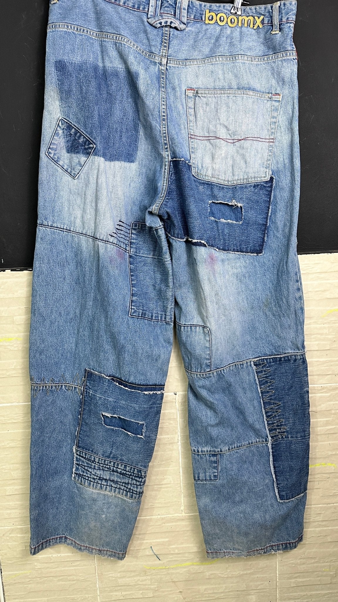 Boom-X Patchwork Men's Jeans - Funkify