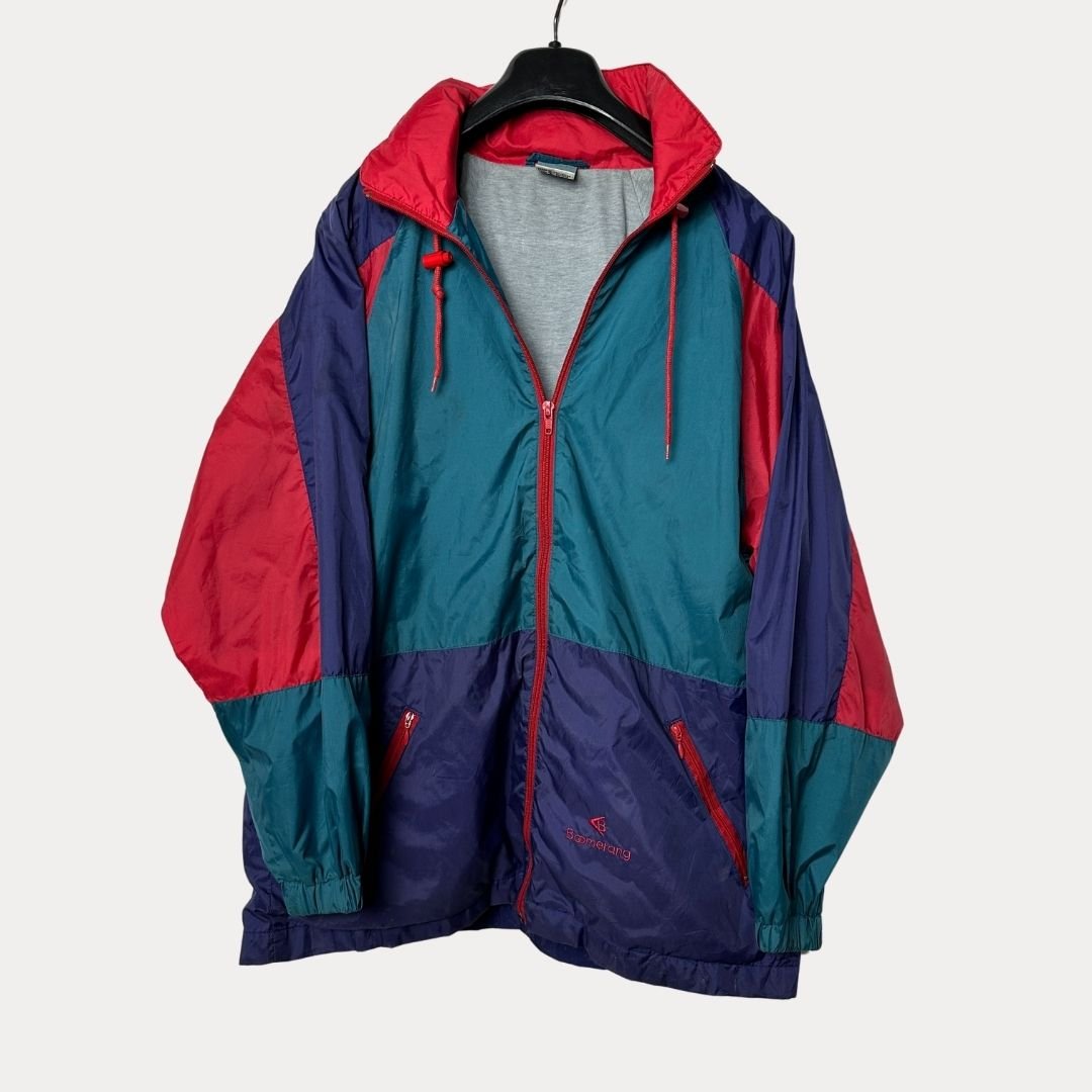 Boomerang Jacket with Foldable Hood Large - Funkify