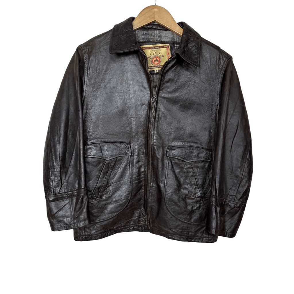 Boxer Genuine Leather Jacket Medium - Funkify