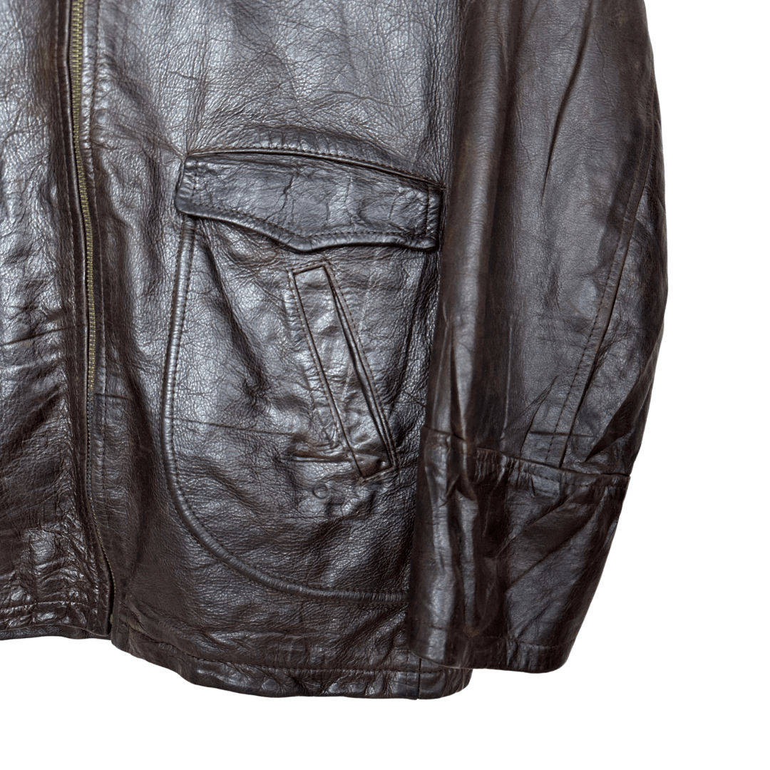 Boxer Genuine Leather Jacket Medium - Funkify