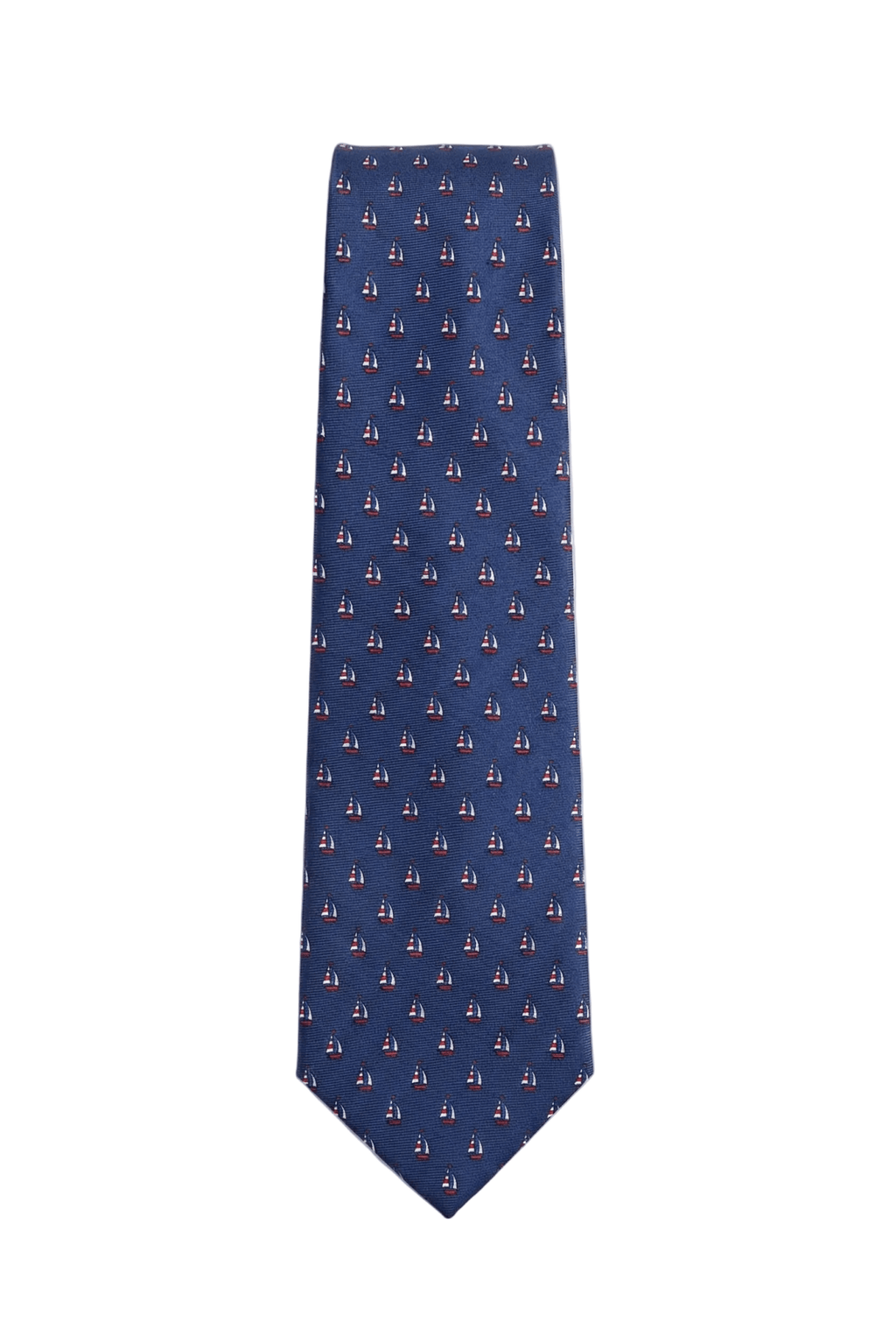 Brand New C&A Boats Necktie 7.5 cm - 100% Silk - Funkify