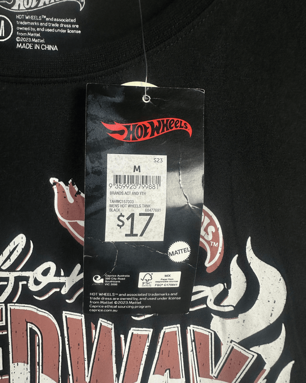 Brand New Hot Wheels Tank Top - Medium - Funkify