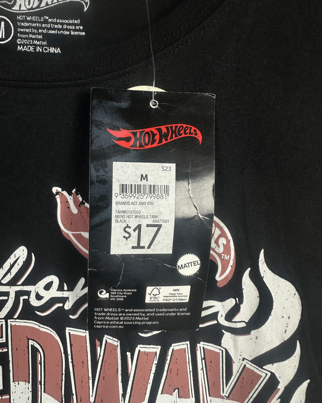Brand New Hot Wheels Tank Top - Medium - Funkify