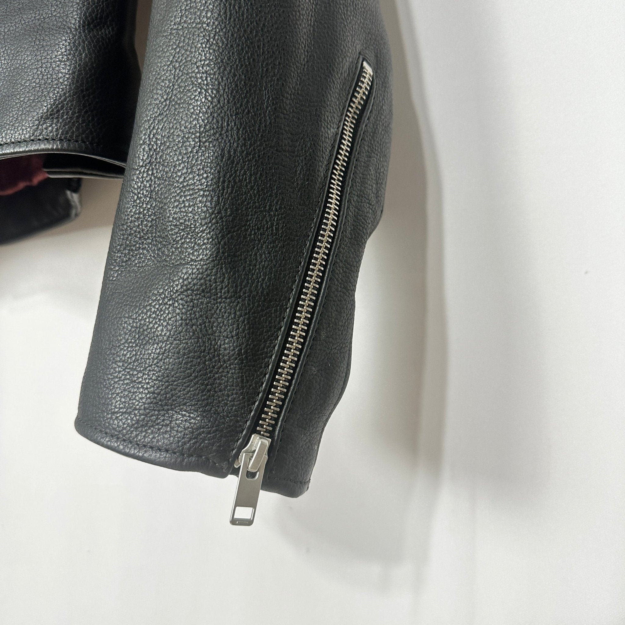 BRAND NEW Zadig & Voltaire Genuine Leather Biker Jacket Small - Funkify