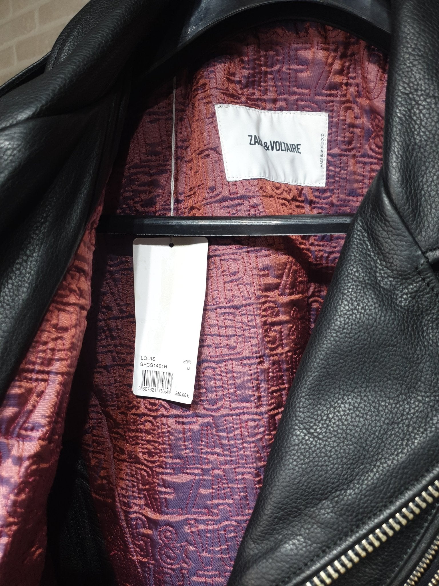 BRAND NEW Zadig & Voltaire Genuine Leather Biker Jacket Small - Funkify