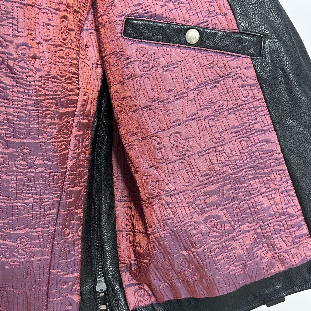 BRAND NEW Zadig & Voltaire Genuine Leather Biker Jacket Small - Funkify