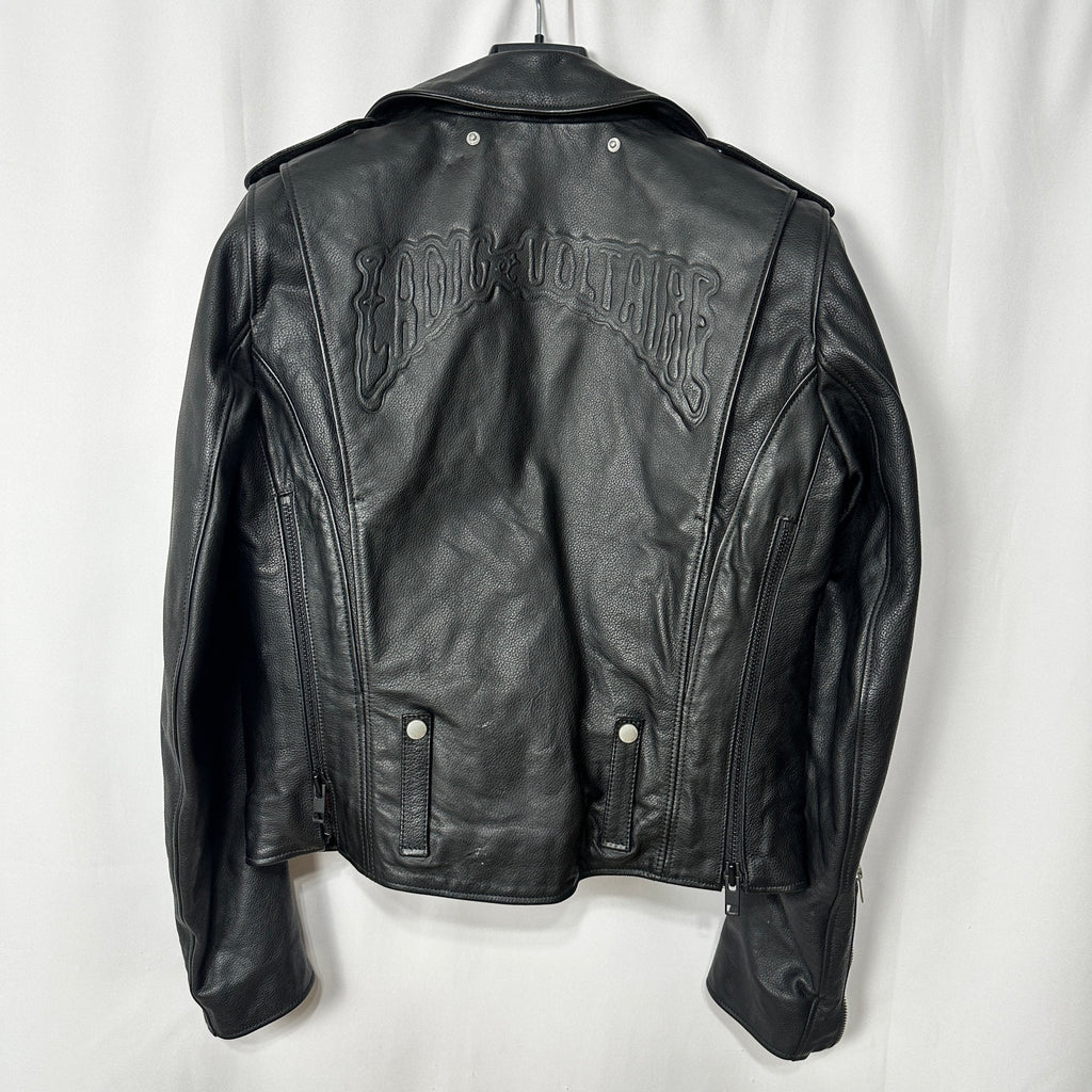 BRAND NEW Zadig & Voltaire Genuine Leather Biker Jacket Small - Funkify