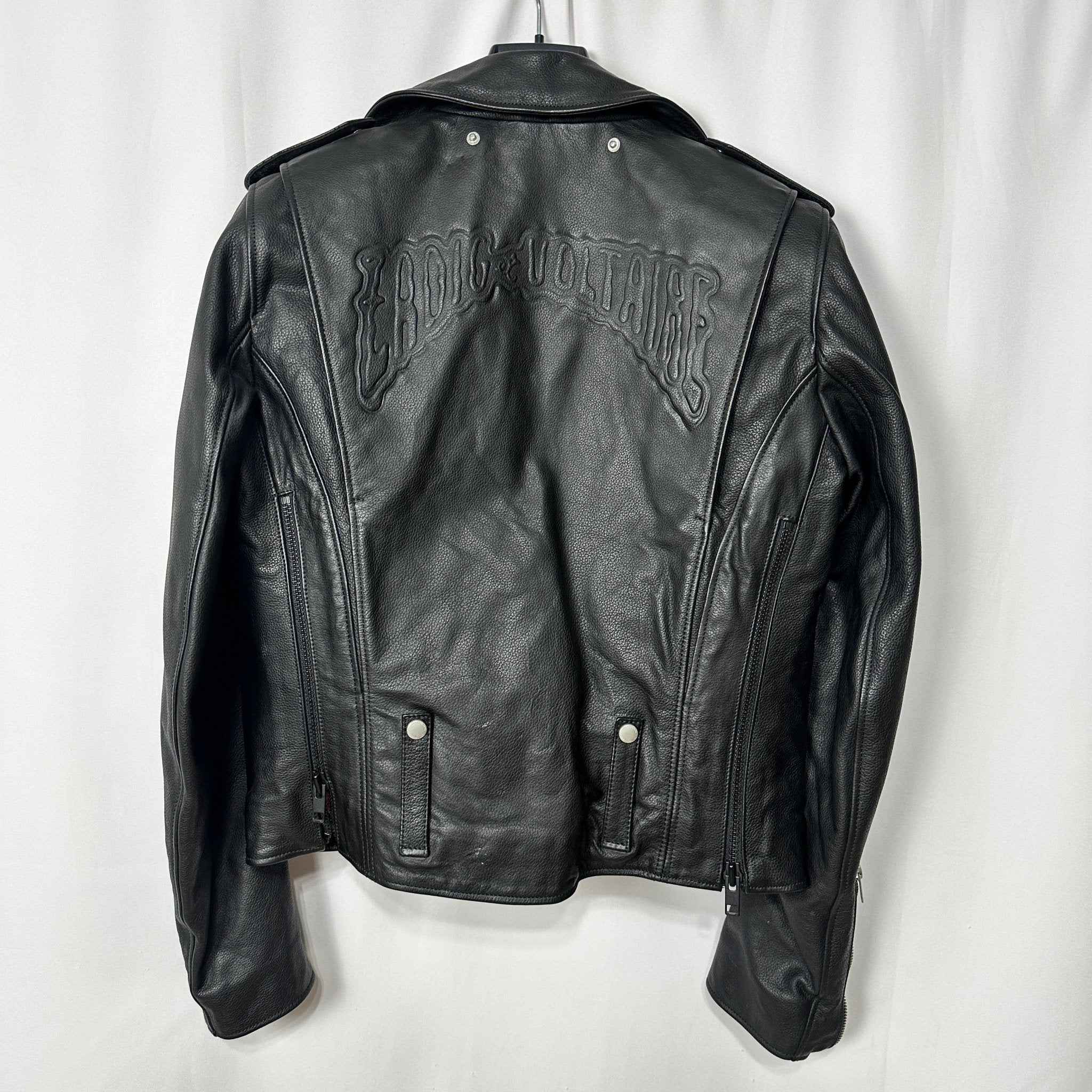 BRAND NEW Zadig & Voltaire Genuine Leather Biker Jacket Small - Funkify