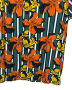 Brave Soul Striped Floral Shirt Large - Funkify