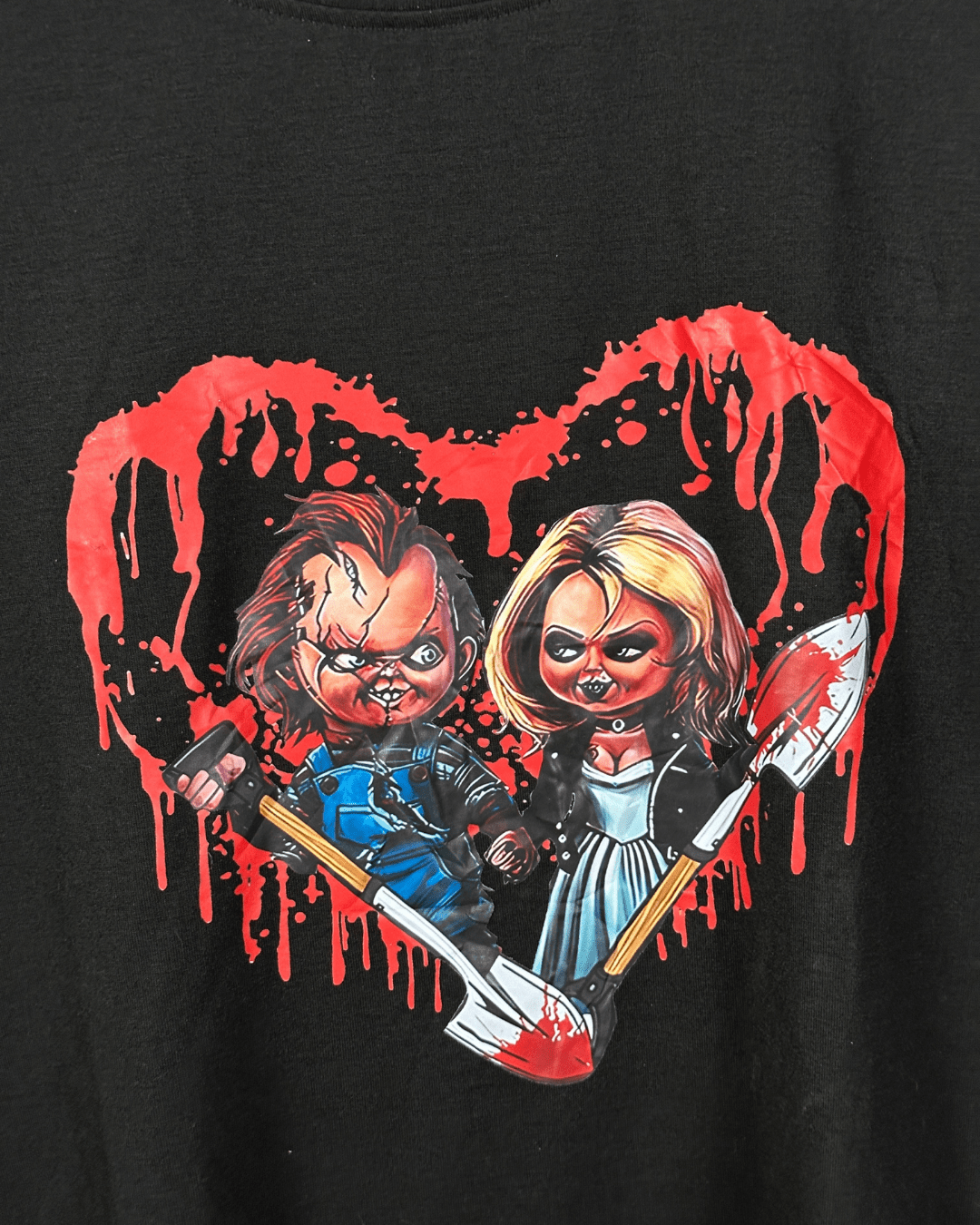 Bride of Chucky Graphic T-Shirt Large - Funkify