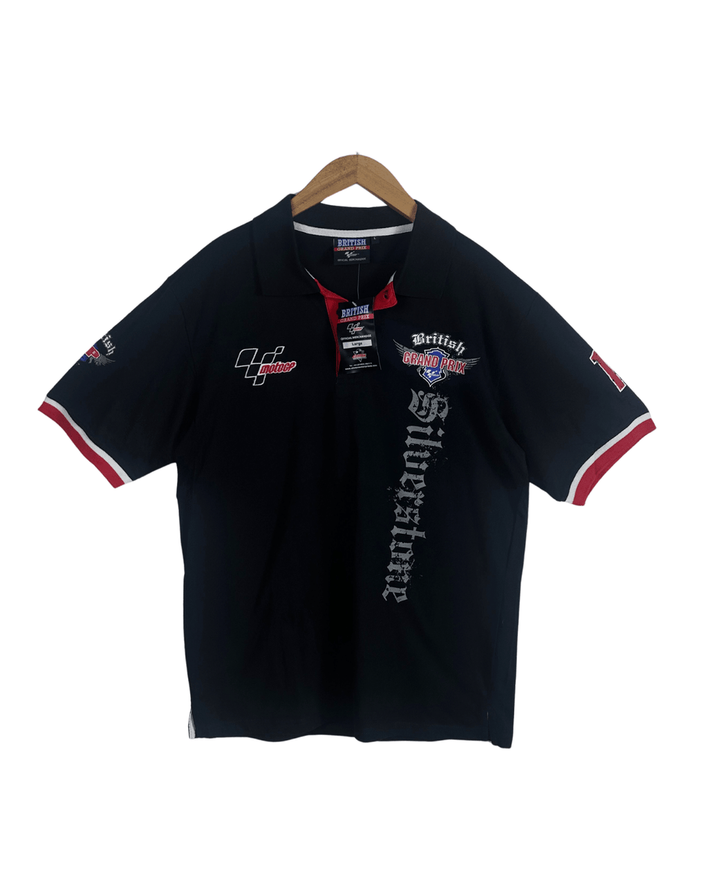 British Grand Prix Official Merch Racing Polo Shirt - Large - Funkify
