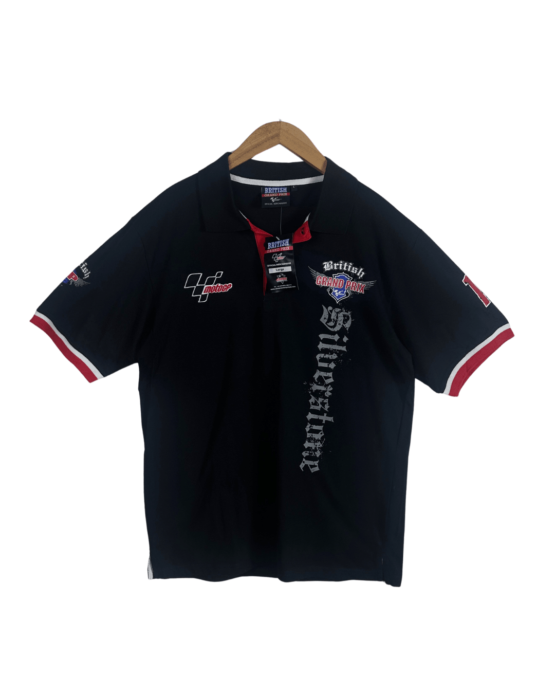 British Grand Prix Official Merch Racing Polo Shirt - Large - Funkify