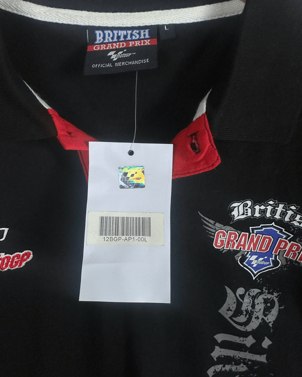 British Grand Prix Official Merch Racing Polo Shirt - Large - Funkify