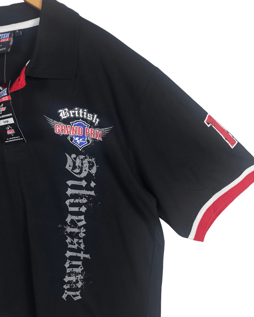 British Grand Prix Official Merch Racing Polo Shirt - Large - Funkify