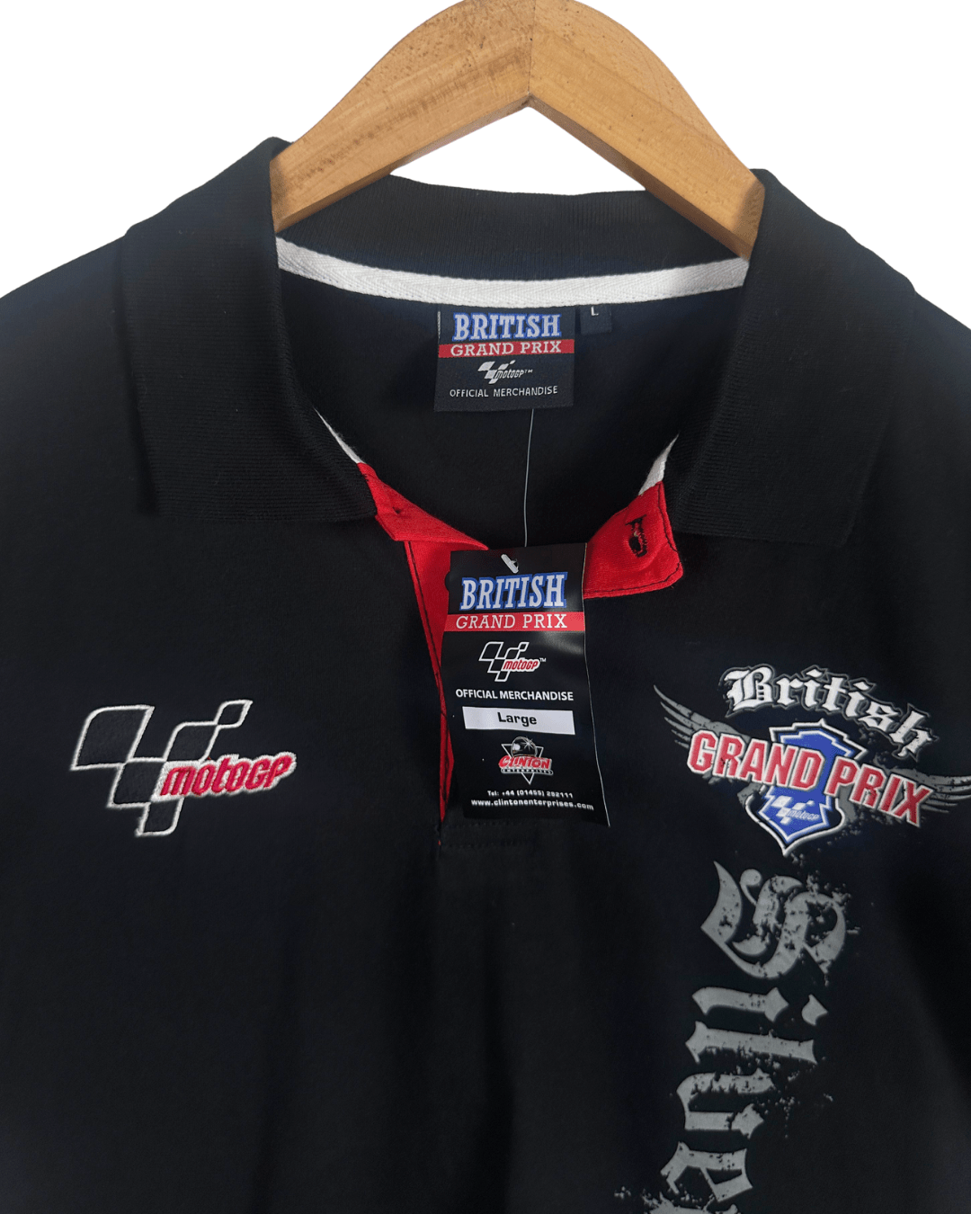 British Grand Prix Official Merch Racing Polo Shirt - Large - Funkify