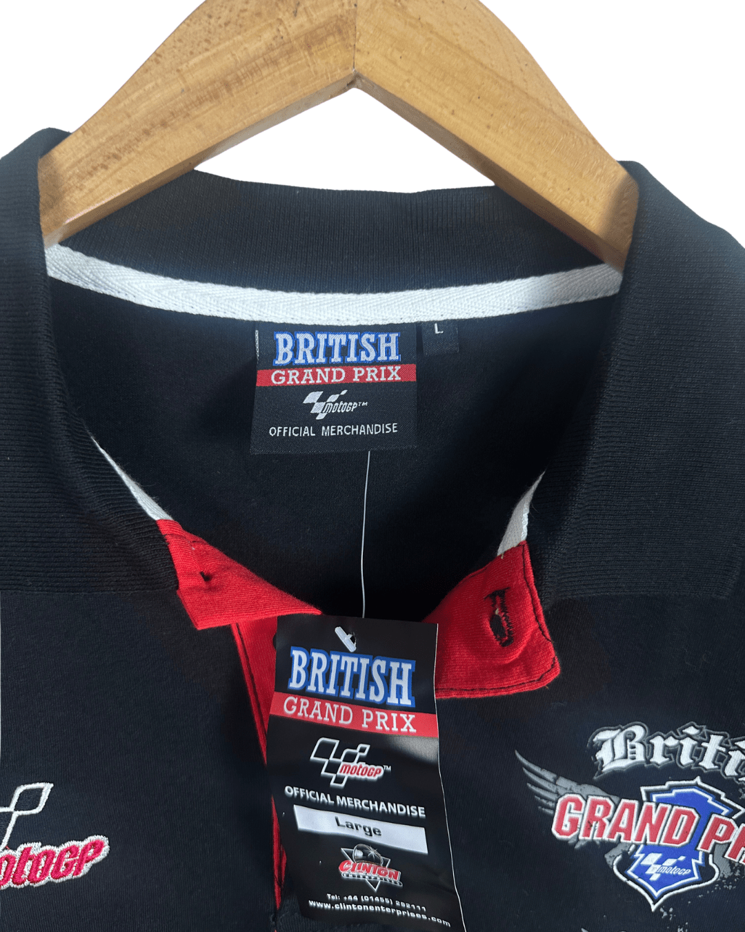 British Grand Prix Official Merch Racing Polo Shirt - Large - Funkify